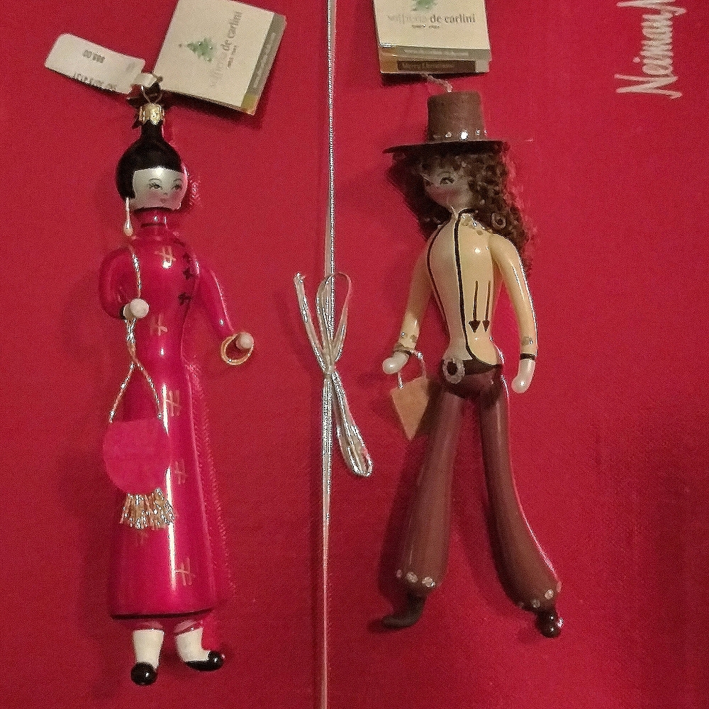 Mouth blown Hand painted Glass ornament